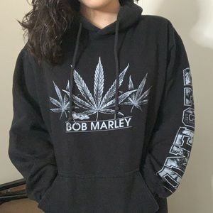 Black Bob Marley Hoodie Sweatshirt!